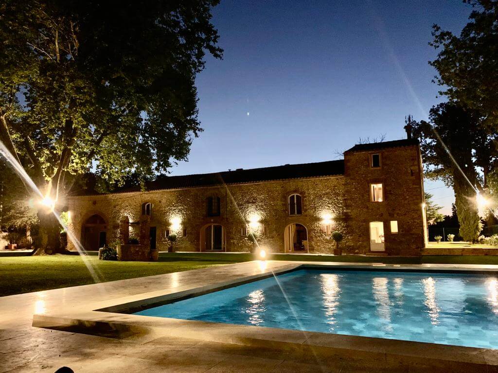 photo piscine nuit